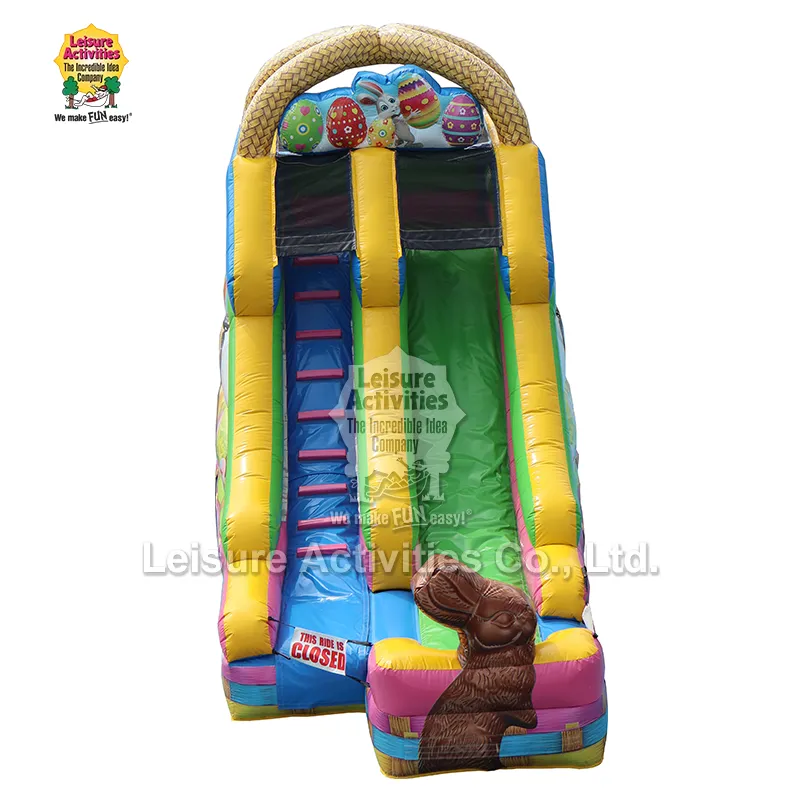 Inflatable इस्टर टोकरी सुख्खा स्लाइड