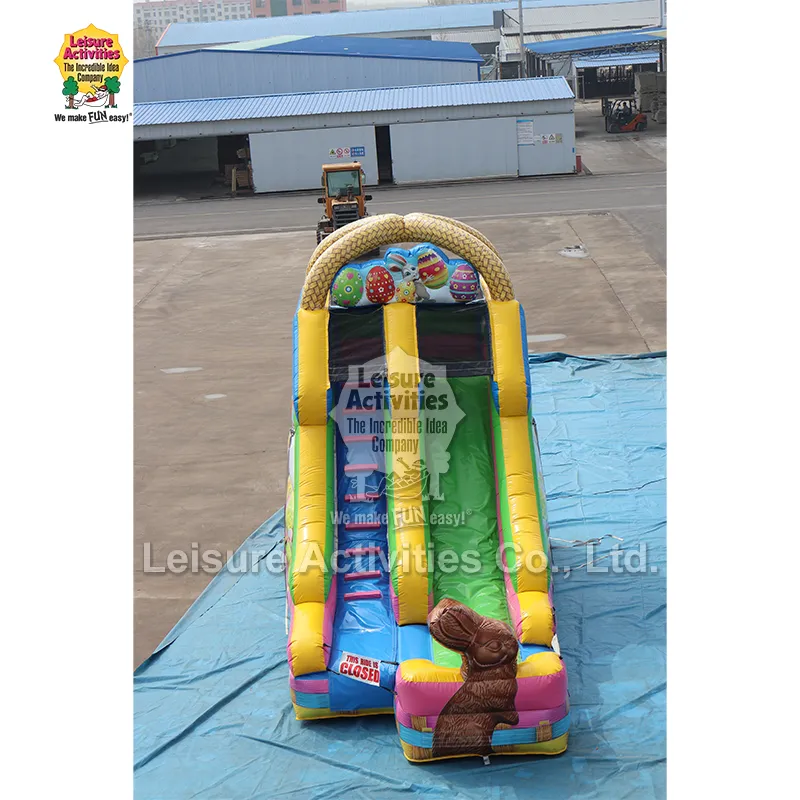 Inflatable इस्टर टोकरी सुख्खा स्लाइड