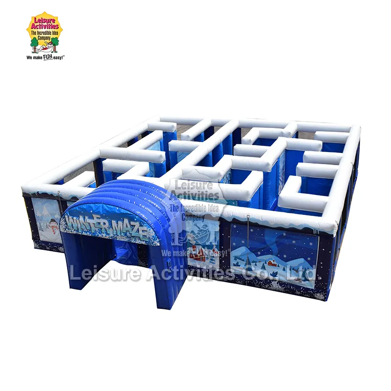 Inflatable शीतकालीन भूलभुलैया Inflatable शीतकालीन भूलभुलैया