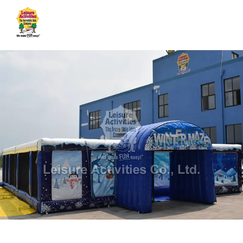 Inflatable शीतकालीन भूलभुलैया